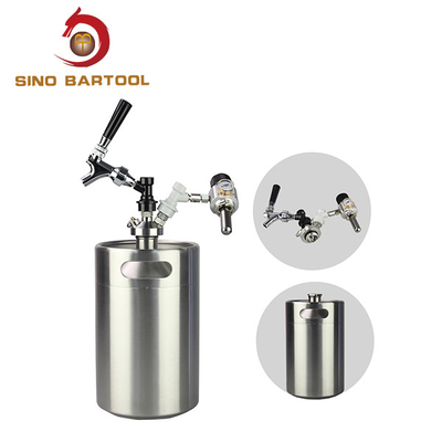 FDA 2L 4L 5L 10L Ball Lock Mini Keg , Stainless steel Small Ball Lock Keg